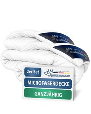 2 x ensemble de couette couverture en microfibre couverture matelassée en mic...