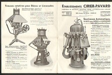PARIS (XIV°) USINE de MACHINE à BIERE & LIMONADE "Ets. CIRIER-PAVARD"