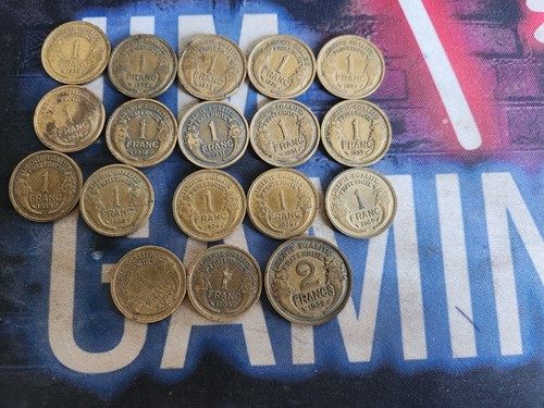 Lot pieces francs morlon - pieces,