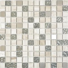 Mosaïque En Verre Blanche