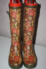 KICKERS  Bottes de pluie Caoutchouc imprimé T 36 TBE