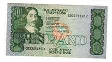 AFRIQUE DU SUD / SOUTH AFRICA 10 RAND 1990 1993 P120 RIEBEECK MOUTON VF BON ETAT