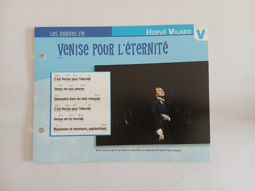 Carte fiche herve vilard - -,