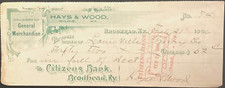 1906 Hays & Wood Check Wildie