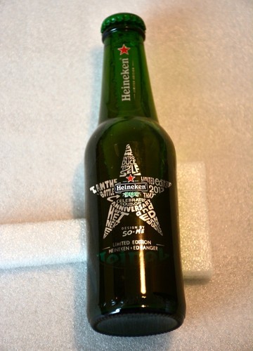 Heineken glass bottle - glass, ed