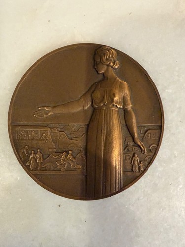 Ancienne médaille bronze - médaille, en