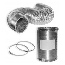 Tuyau Ventilation Aluminium Flexible 2,5m Ø102mm Gaine HVAC Climatisation