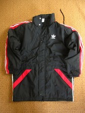 Parka Adidas Hiver Blouson Homme 90'S Noir rouge Rennes Veste Vintage - 174 / M