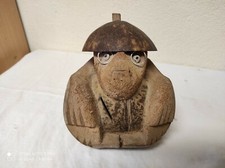 Ancienne Tirelire artisanal fait dans une Noix de Coco " Singe "