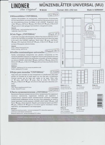 Pour classeur numismatique - pour,