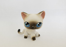 LPS #5 Chat Siamois Aimant Sous Patte Littlest Pet Shop Hasbro 2006 Bon État