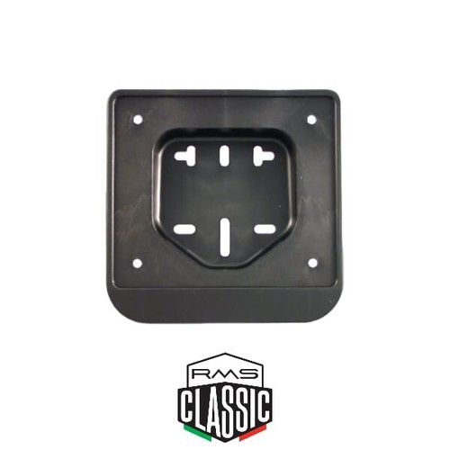 Porte plaque noire vespa - plaque,