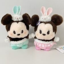 Lot de 2 peluches Disney Store Japan Mickey Mouse Minnie Bunny Urupocha-Chan