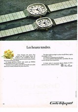 PUBLICITE ADVERTISING 024   1980   EMILE PEQUIGNET   collection montres heures t