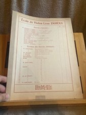 Léon Zighéra Gammes et Arpèges pour violon 1re partie partition Max Eschig