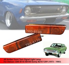 Clignotant avant ambre compatible avec Datsun 1200 B110 KB100 Sunny B210 120Y