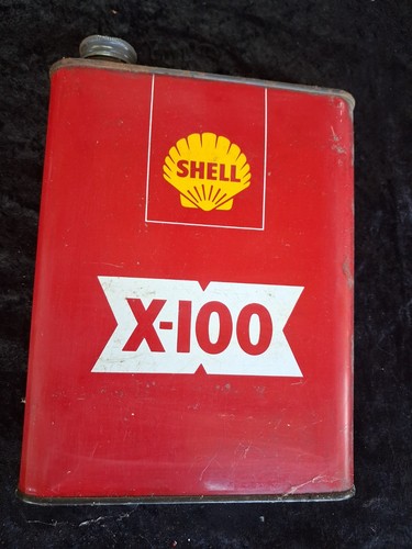 Ancien bidon huile shell - ancien, d