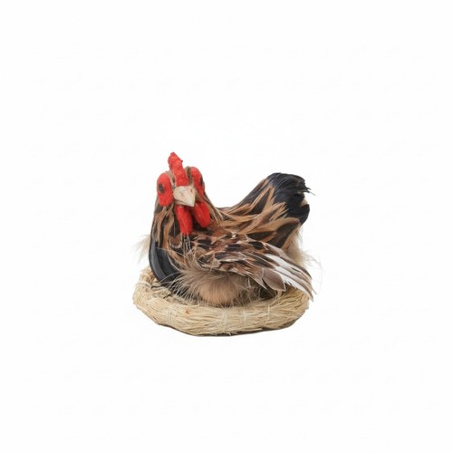 Figurine poule avec nid - de,