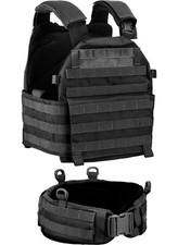 Gilet defcon 5 plate carrier tactique militaire airsoft porte plaque bav13 noir