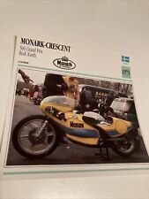 Monark Crescent 500 GP Rudi Kurth 1973 carte moto de collection Atlas Suède