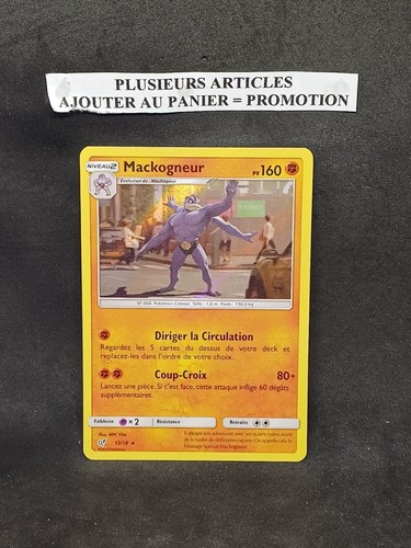 Carte pokémon holo mackogneur - carte,