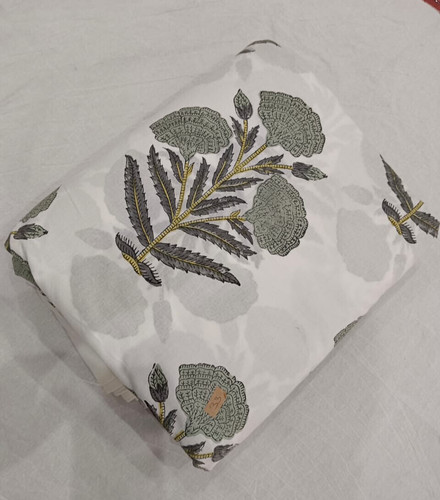 Tissu indien imprimé - , naturel