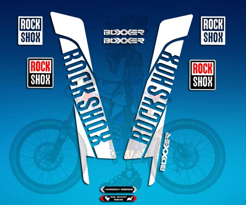 Autocollants fourche rock shox - fourche,