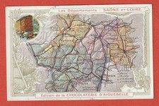 CPA -CHROMO -CHOCOLATERIE D'AIGUEBELLE - DEPARTEMENTS - SAONE ET LOIRE