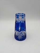 vase miniature H 9 cm bleu