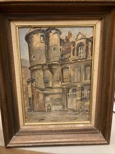 Tableau ancien huile signé bel encadrement