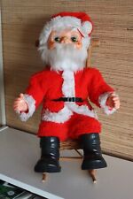 Grand Père Noël sur fauteuil à bascule Décoration Vitrine Hauteur : 50 cms