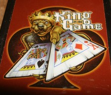 NEW 2006 King of Game Cards Graphic TOBACCO CIGARETTE ROLLING Machine BOX Tin 