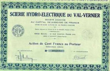 ? ? ?     O70  -   SCIERIE HYDRO ELECTRIQUE DU VAL VERNIER