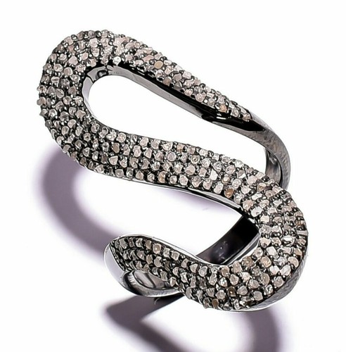 Bague designer pave diamant - bague,