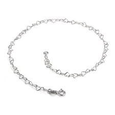 Chaine de Cheville Cœurs en