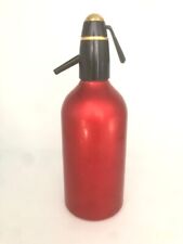 Siphon bouteille à eau de seltz vintage auto-siphon Paris rouge
