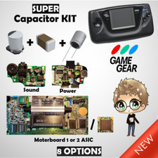 SEGA GAME GEAR CAP KIT Ceramic/SMD Capacitors for Sound, Image, Power Supply