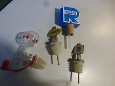 lot de  4 doseur PUB RICARD  / verseur  pastis 51   / doseur en verre de bistrot