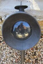 Lanterne, grande lampe ancienne en fer pour fiacre, diligence ou calèche, 44 cm