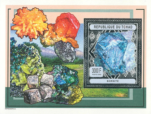 Stamps chad 2003 perf - stamps, mineral