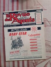Revue Cycle Motocycle Solex Baby Star 1950 Vélo Moto Auto 