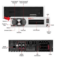 1 Boss Audio Systems MR632UAB car Radio 1 din Récepteur Am/Fm Stéréo pour