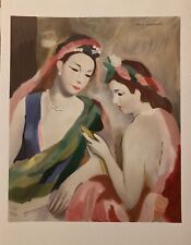 Marie Laurencin lithographie d'après sur vélin signée scènes fantasmatiques art