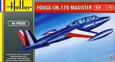 Heller Fouga Magister CM 170 Patrouille De France & RAF Modèle Bausatz 1:72 Kit