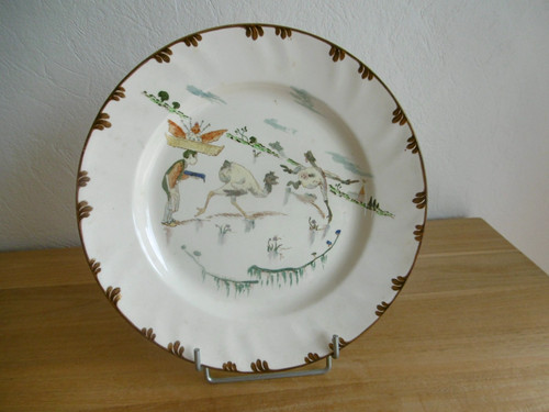 Plat faience creil montereau - plat,