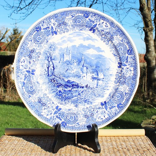 Plat rond ancien faïence - rond,
