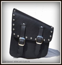 Sac a outil en cuir Noir avec