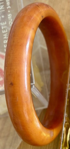 Bracelet bakélite ambre