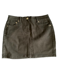 Jupe en jean noir Etam