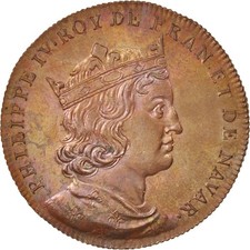 France, Medal, Philippe IV le Bel, History, XIXth Century, FDC, Cuivre